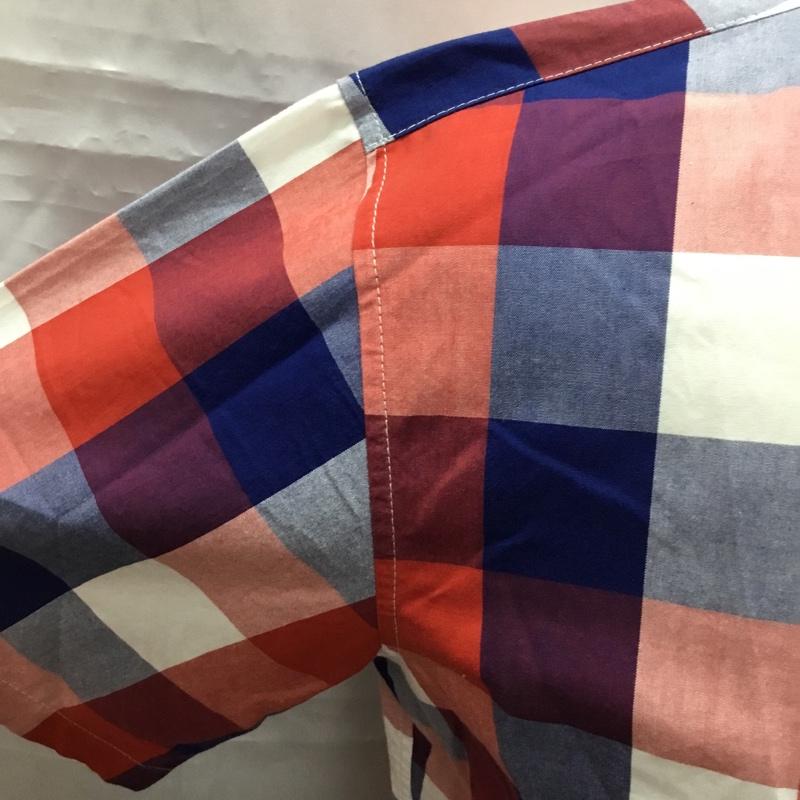 トミー TOMMY シャツ、ブラウス 半袖 ボタンダウンシャツ M チェック マルチカラー / マルチカラー /  メンズ USED 古着 中古 10108968