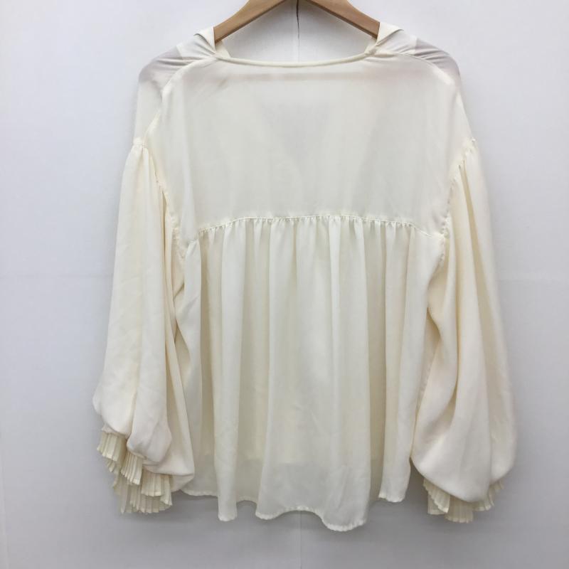 ミスティウーマン mysty woman シャツ、ブラウス 長袖 MW760134AL FREE 無地 アイボリー / アイボリー /  レディース USED 古着 中古 10141328