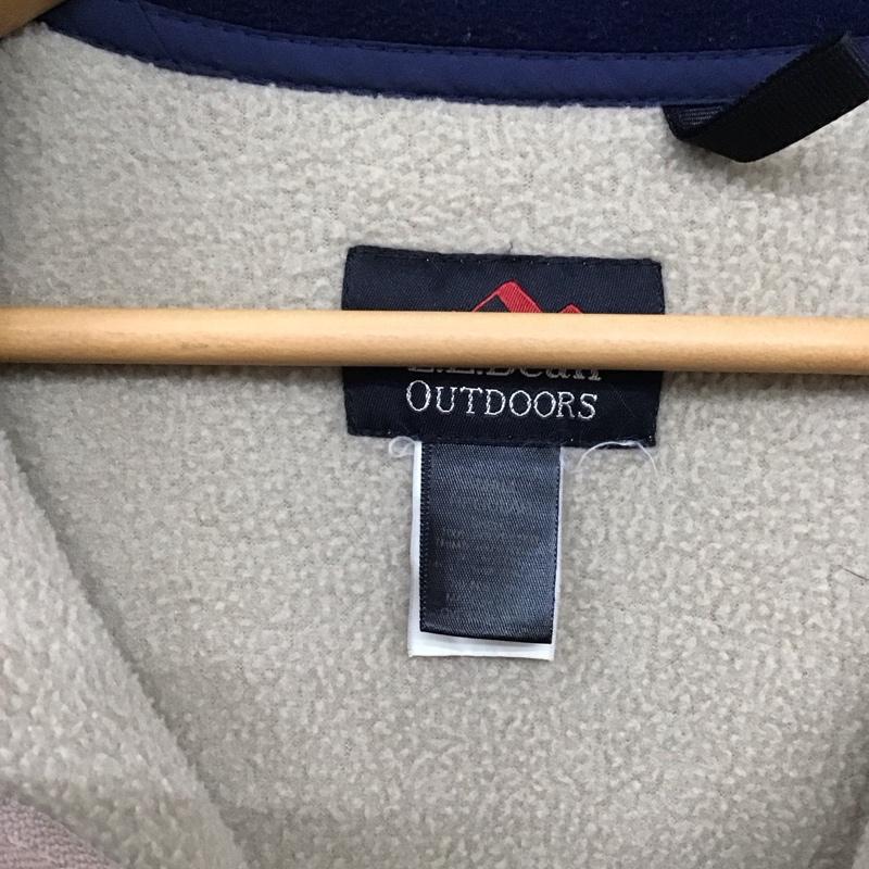 エルエルビーン L.L.Bean ジャケット、上着 ジャケット、ブレザー フリースジャケット ジップアップネック アウター S ロゴ、文字 ベージュ / ベージュ /  メンズ USED 古着 中古 10142369