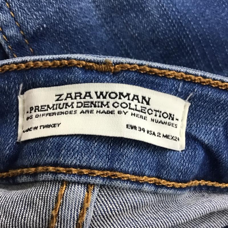 ザラ ZARA パンツ デニム、ジーンズ 34 無地 インディゴ / インディゴ /  レディース USED 古着 中古 10133151