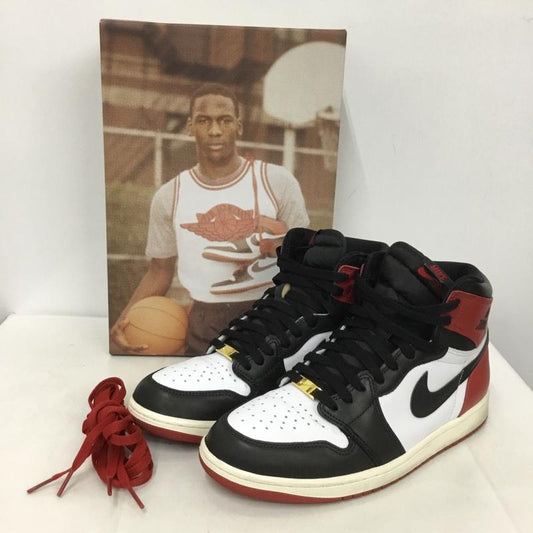 ナイキ NIKE スニーカー スニーカー DZ5485-106 AIR JORDAN 1 RETRO HIGH OG 28cm 箱有 28.0cm ロゴ、文字 白 / ホワイト / X 黒 / ブラック / X 赤 / レッド /  メンズ USED 古着 中古 10137372