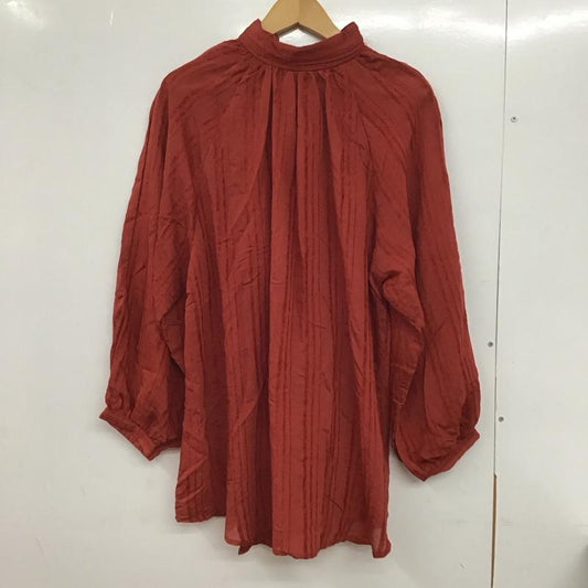 フラーネ Frene シャツ、ブラウス 長袖 2way M 無地 赤 / レッド /  レディース USED 古着 中古 10130280