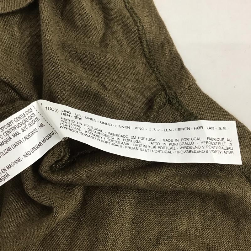 ザラ ZARA Tシャツ 半袖 M 無地 カーキ / カーキ /  レディース USED 古着 中古 10134267