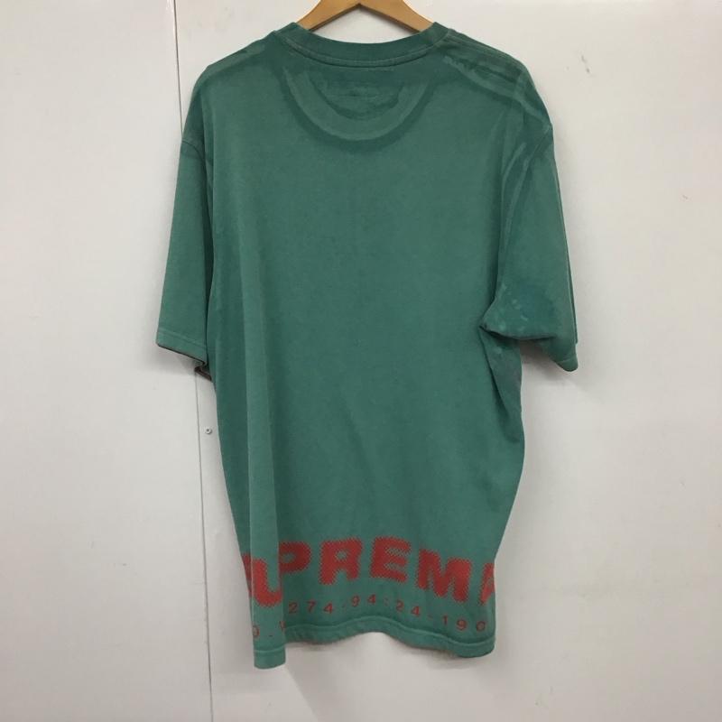 シュプリーム Supreme Tシャツ 半袖 DISCHARGE S/S TOP ディスチャージ L ロゴ、文字 X プリント 緑 / グリーン /  メンズ USED 古着 中古 10134881