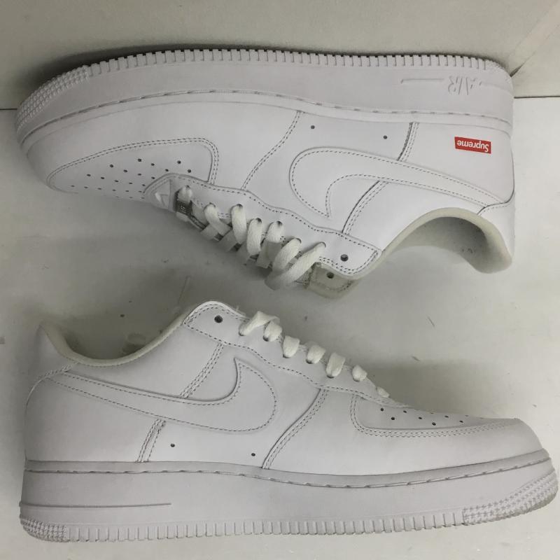 ナイキ NIKE スニーカー スニーカー AIR FORCE1 LOW SUPREME エアフォース１　シュプリーム CU9225 100 28.0cm ロゴ、文字 白 / ホワイト /  メンズ USED 古着 中古 10109018