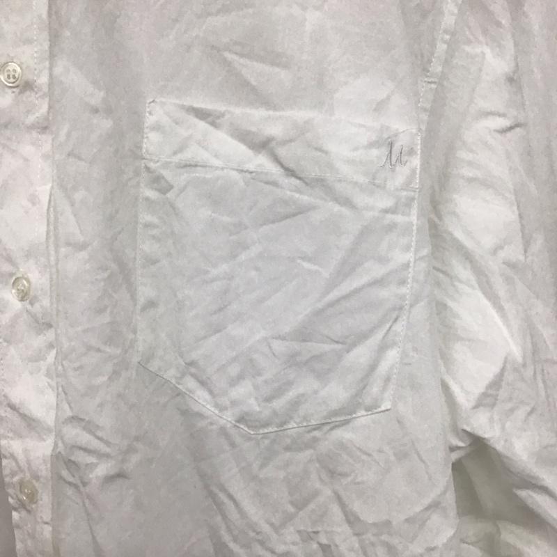 ミラオーウェン Mila Owen シャツ、ブラウス 長袖 長袖シャツ 無地シャツ カラーシャツ ボタンダウンシャツ 1 無地 白 / ホワイト /  レディース USED 古着 中古 10142698