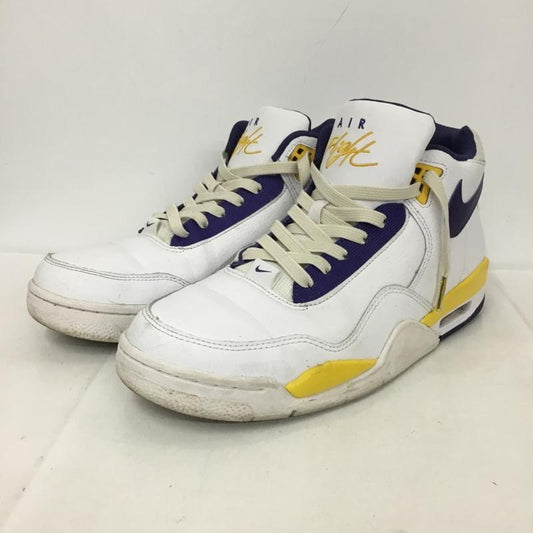 ナイキ NIKE スニーカー スニーカー BQ4212-102 FLIGHT LEGACY 28.5cm 28.5cm ロゴ、文字 白 / ホワイト / X 紫 / パープル / X 黄 / イエロー /  メンズ USED 古着 中古 10134276