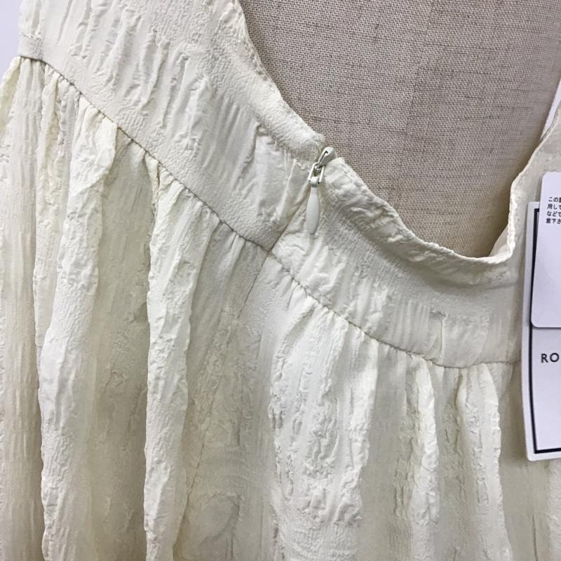 ロペピクニック ROPE  PICNIC ワンピース ロングスカート gde-23110-a マキシワンピース ロングワンピース ジャガードワンピース キャミワンピース 38 総柄 白 / ホワイト /  レディース USED 古着 中古 10105726