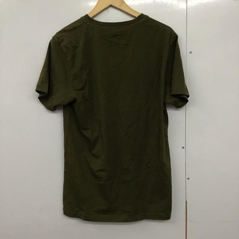ポールスミス Paul Smith Tシャツ 半袖 半袖カットソー プリントTシャツ クルーネックカットソー L ロゴ、文字 カーキ / カーキ /  メンズ USED 古着 中古 10140480