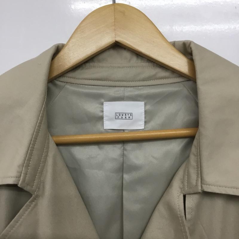 ローリーズファーム LOWRYS FARM ジャケット、上着 ジャケット、ブレザー ロングコート カラージャケット アウター FREE 無地 ベージュ / ベージュ /  レディース USED 古着 中古 10143605