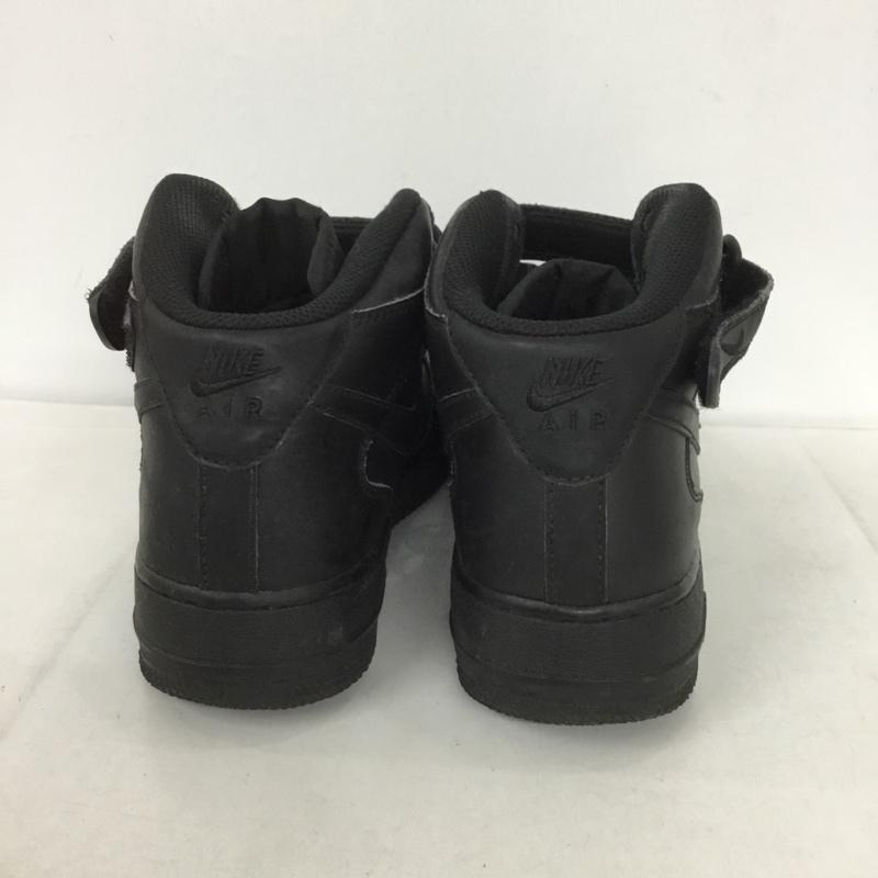 ナイキ NIKE スニーカー スニーカー 314195-004 AIR FORCE 1 MID 25cm 25.0cm ロゴ、文字 黒 / ブラック /  レディース USED 古着 中古 10131827