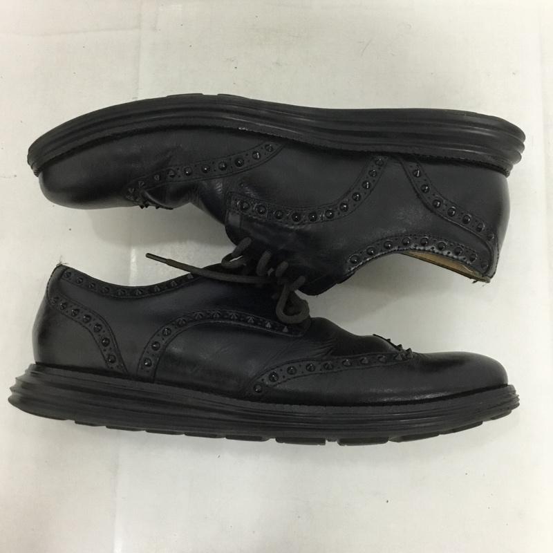 コールハーン COLE HAAN 革靴 革靴 C12648 161 スタッズ ウィングチップ 9M 無地 黒 / ブラック /  メンズ USED 古着 中古 10136385