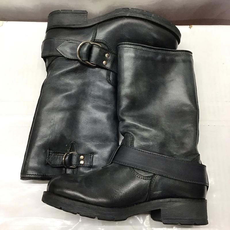 ディーゼル DIESEL ブーツ エンジニアブーツ 裏ボア 36 無地 黒 / ブラック /  レディース USED 古着 中古 10121058