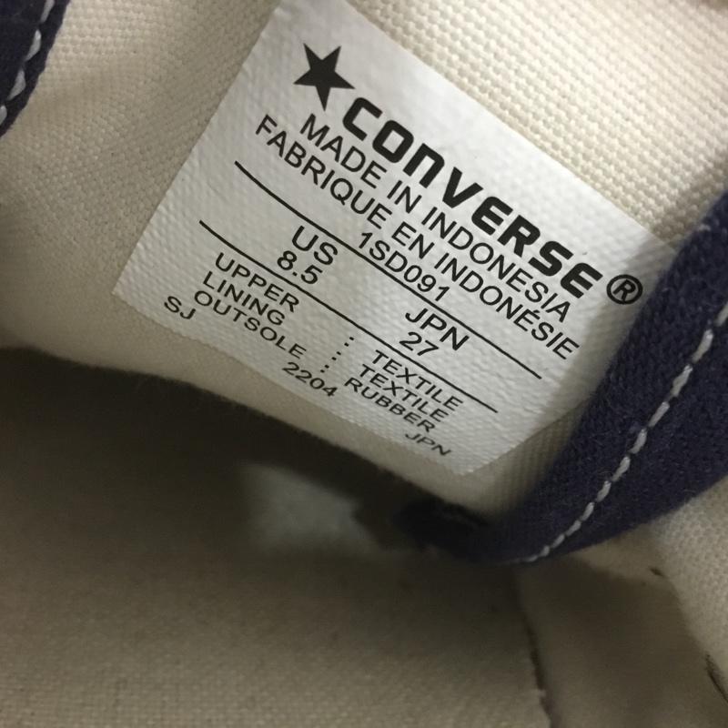 コンバース CONVERSE スニーカー スニーカー 1SD091 JACK PURCELL 27cm 27.0cm 無地 紺 / ネイビー /  メンズ USED 古着 中古 10136304