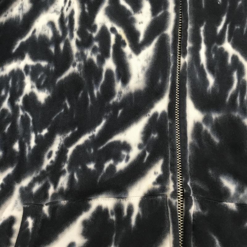 アベイシングエイプ A BATHING APE パーカー 長袖 001ZPF301019X タイダイ　シャークパーカー XL  黒 / ブラック / X 白 / ホワイト /  メンズ USED 古着 中古 10142323