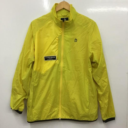 マンシングウェア Munsingwear ジャケット、上着 ジャンパー、ブルゾン MGMMJK01CH ナイロンジャケット タグ付き LL ロゴ、文字 黄 / イエロー /  メンズ USED 古着 中古 10135709