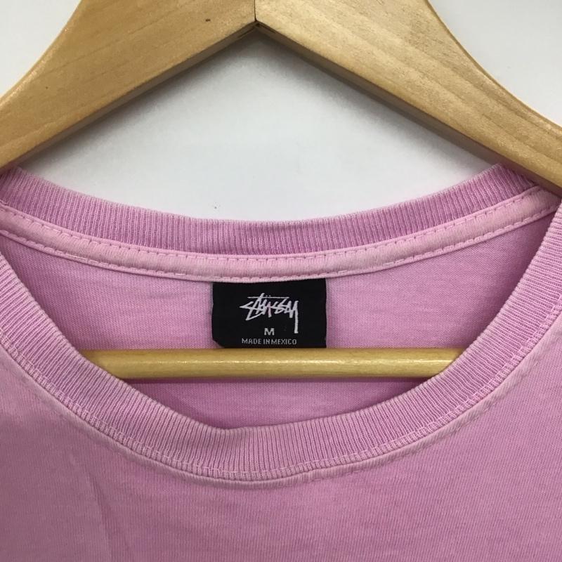 ステューシー STUSSY Tシャツ 長袖 クルーネック ロンT バックロゴ M ロゴ、文字 紫 / パープル /  メンズ USED 古着 中古 10146343