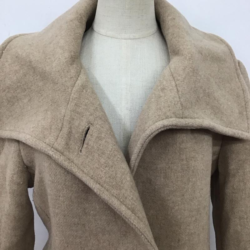 ザラ ZARA コート コート一般 2095 767 711 ロング丈 ラップ襟 M 無地 ベージュ / ベージュ /  レディース USED 古着 中古 10124974