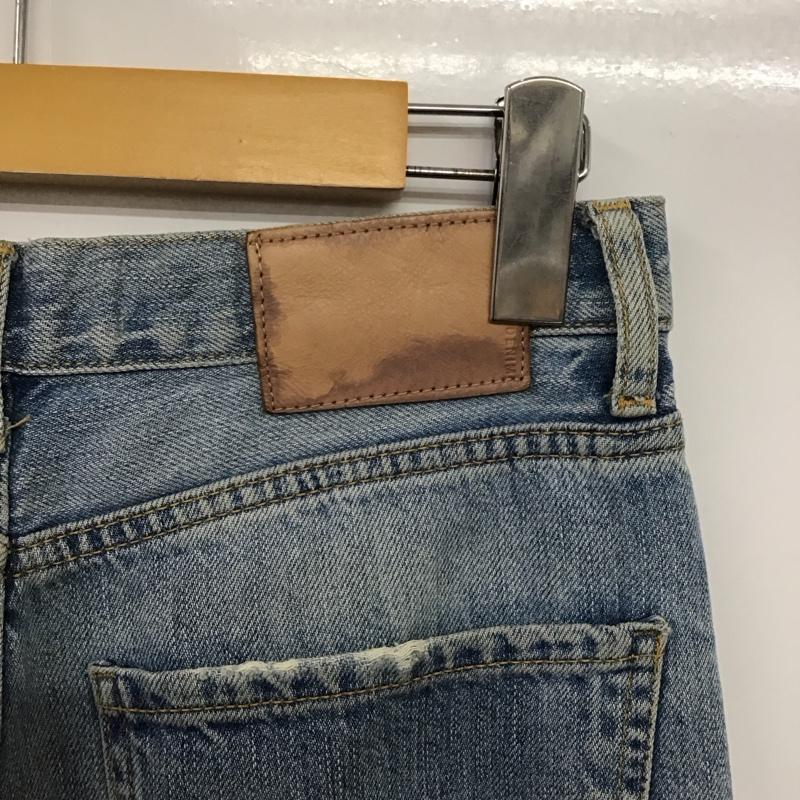 ザラ ZARA パンツ デニム、ジーンズ デニムパンツ ワイドパンツ カジュアルパンツ 34インチ 無地 インディゴ / インディゴ /  レディース USED 古着 中古 10142711