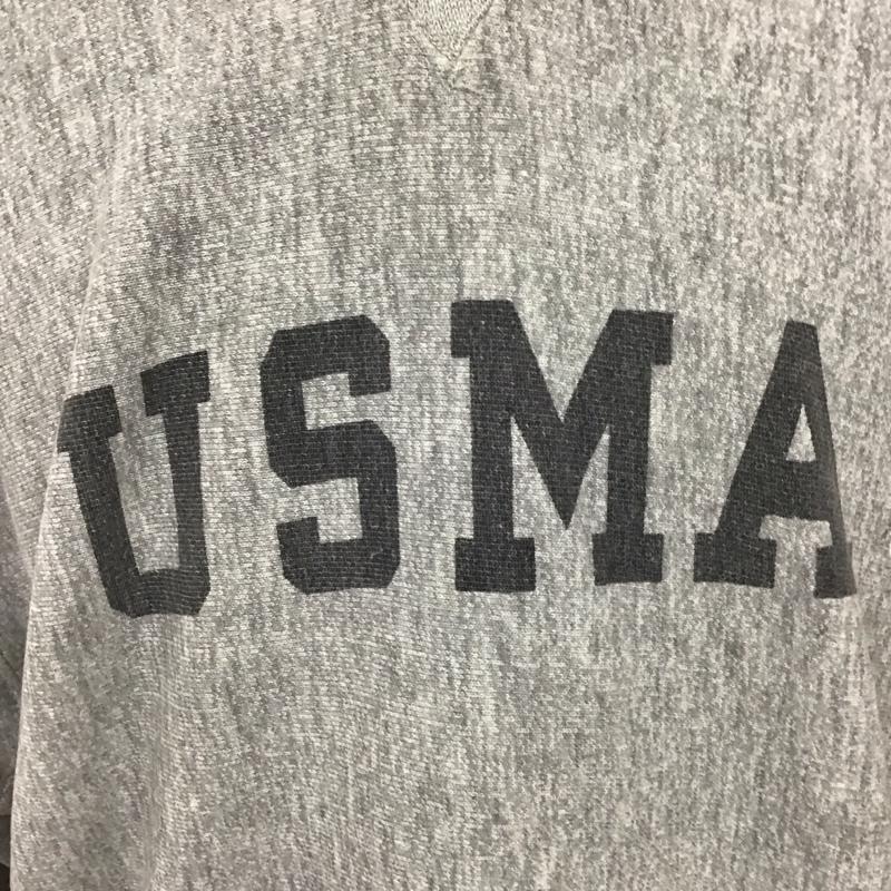 チャンピオン Champion パーカー 長袖 USMA フーディ XL ロゴ、文字 X プリント 灰 / グレー /  メンズ USED 古着 中古 10111699