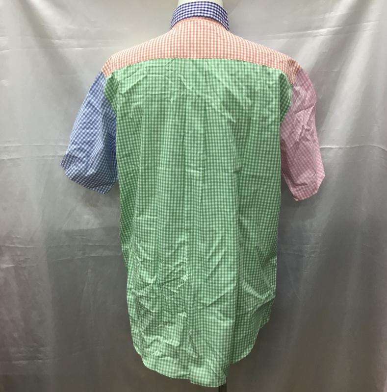 ブルックスブラザーズ BROOKS BROTHERS シャツ、ブラウス 半袖 ボタンダウン M チェック マルチカラー / マルチカラー /  メンズ USED 古着 中古 10111586