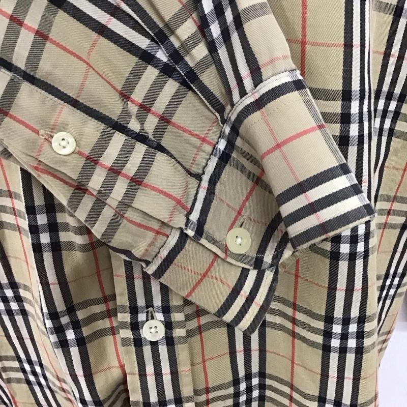 バーバリーズ BURBERRYS シャツ、ブラウス 長袖 長袖シャツ チェックシャツ カラーシャツ ボタンダウンシャツ L チェック マルチカラー / マルチカラー /  メンズ USED 古着 中古 10127816