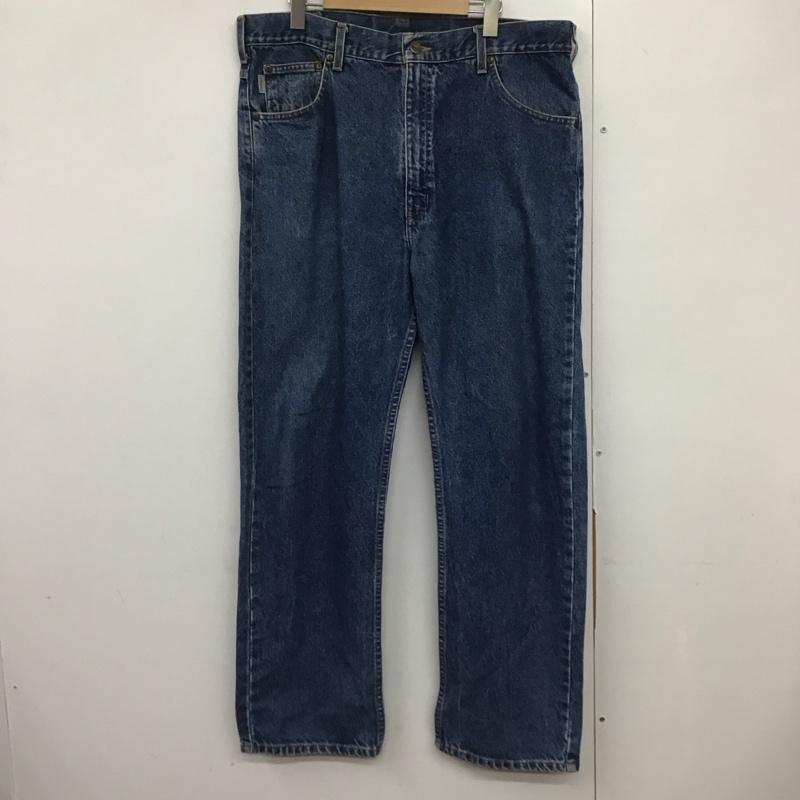 カーハート Carhartt パンツ デニム、ジーンズ デニムパンツ ワイドパンツ カジュアルパンツ ストレッチパンツ 無地 インディゴ / インディゴ /  メンズ USED 古着 中古 10141965