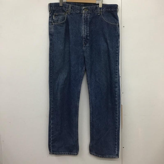 カーハート Carhartt パンツ デニム、ジーンズ デニムパンツ ワイドパンツ カジュアルパンツ ストレッチパンツ 無地 インディゴ / インディゴ /  メンズ USED 古着 中古 10141965