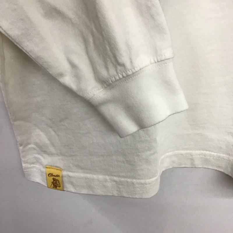 コブマスター COBMASTER Tシャツ 長袖 長袖カットソー プリントカットソー クルーネック 40 プリント 白 / ホワイト /  メンズ USED 古着 中古 10142886