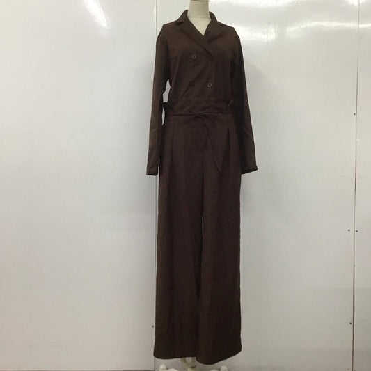 エモダ EMODA ワンピース・ドレス・オールインワン ワンピース・ドレス・オールインワン 041950370101-01 タックインオールインワン FREE 無地 茶 / ブラウン /  レディース USED 古着 中古 10108559