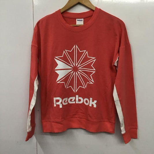 リーボック Reebok Tシャツ 長袖 DT7245 M プリント X ロゴ、文字 桃 / ピンク /  レディース USED 古着 中古 10130376