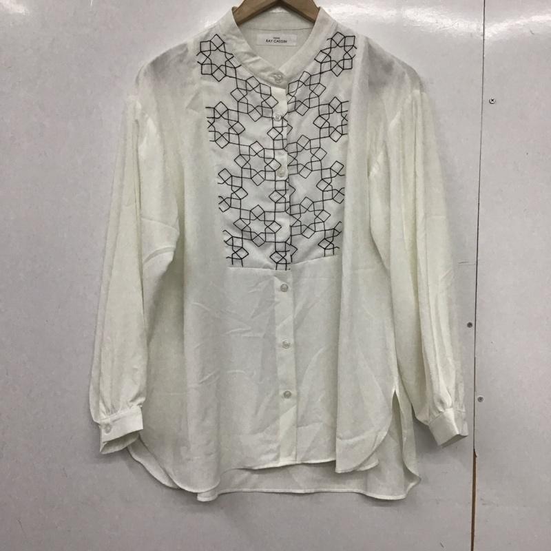 フレームス レイカズン frames RAY CASSIN シャツ、ブラウス 長袖 FREE 刺繍 白 / ホワイト /  レディース USED 古着 中古 10148611