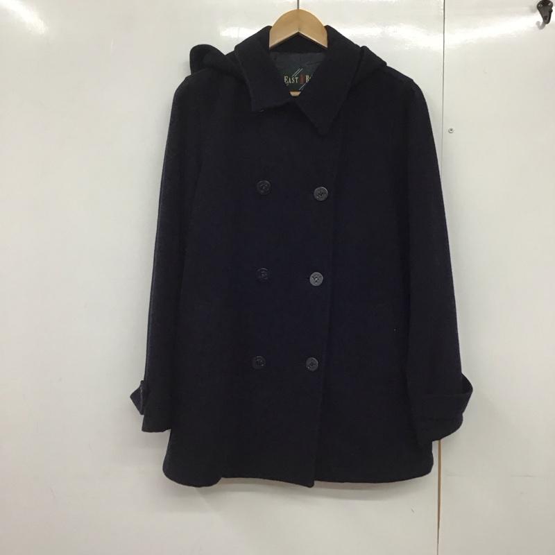 イーストボーイ EASTBOY コート ピーコート 無地 紺 / ネイビー /  レディース USED 古着 中古 10141717