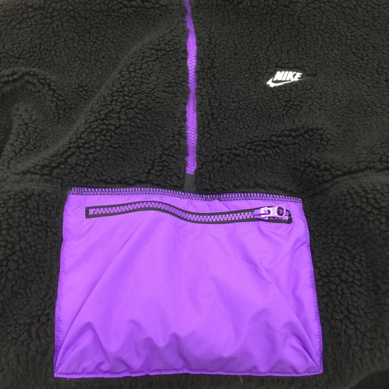 ナイキ NIKE ジャケット、上着 ジャケット、ブレザー HO220609SIV XL ロゴ、文字 黒 / ブラック / X 紫 / パープル /  メンズ USED 古着 中古 10119977