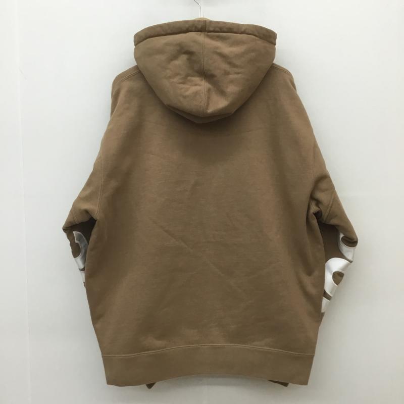 シュプリーム Supreme パーカー 長袖 22SS Cropped Panels Hooded Sweatshirt L ロゴ、文字 茶 / ブラウン /  メンズ USED 古着 中古 10108199