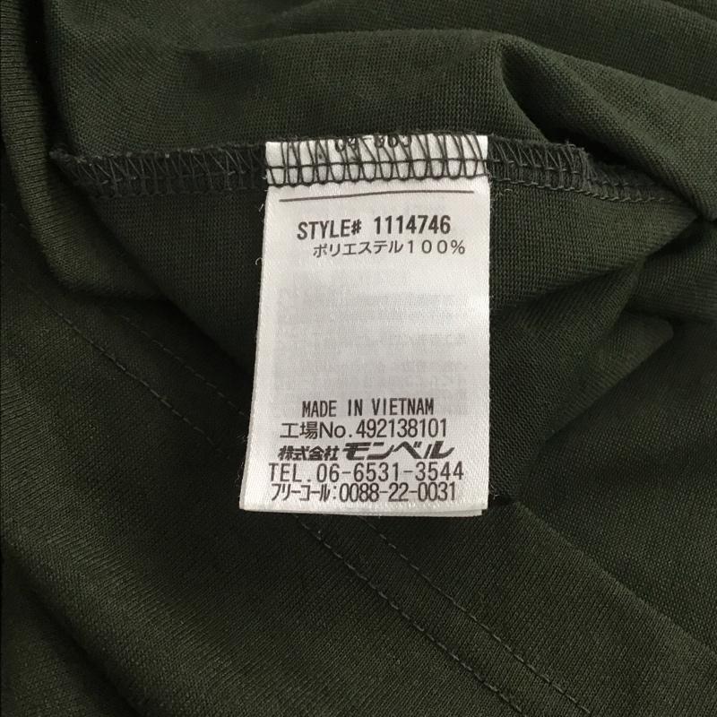 モンベル mont-bell Tシャツ 半袖 1114746 WICT山文様 半袖カットソー プリントTシャツ クルーネック M ロゴ、文字 カーキ / カーキ /  メンズ USED 古着 中古 10133515