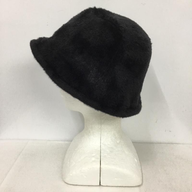 フリークスストア FREAK S STORE 帽子 ハット エコファー バケットハット フェイクファー 無地 黒 / ブラック /  レディース USED 古着 中古 10142806