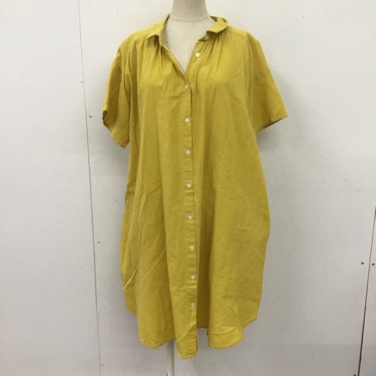 サマンサモスモス Samansa Mos2 チュニック 半袖 1708305 シャツワンピース FREE 無地 マスタード / マスタード /  レディース USED 古着 中古 10109059