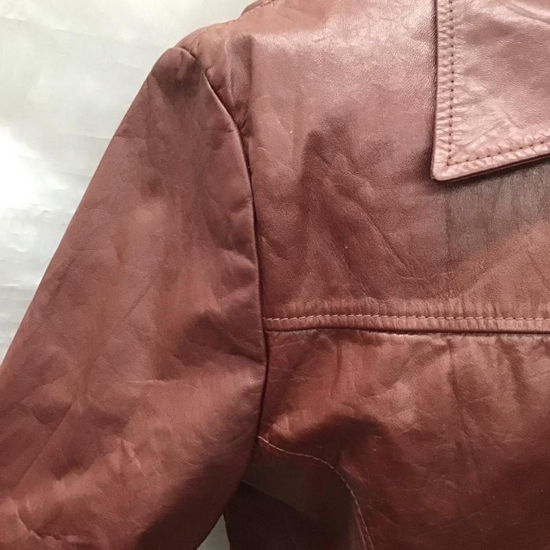 古着 USED ジャケット、上着 ジャケット、ブレザー レザージャケット 70s jeanpierre 古着 ヴィンテージ 40 無地 えんじ / ワインレッド /  メンズ USED 古着 中古 10118418