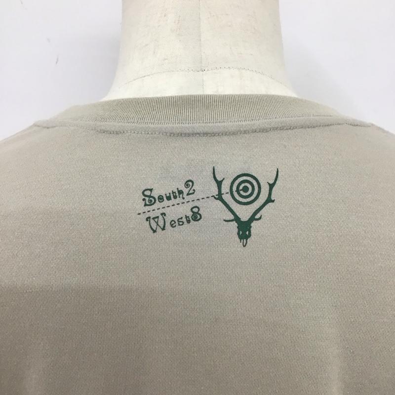 サウスツーウェストエイト South2 West8 Tシャツ 半袖 半袖カットソー プリントTシャツ クルーネックカットソー XL ロゴ、文字 ベージュ / ベージュ /  メンズ USED 古着 中古 10125780