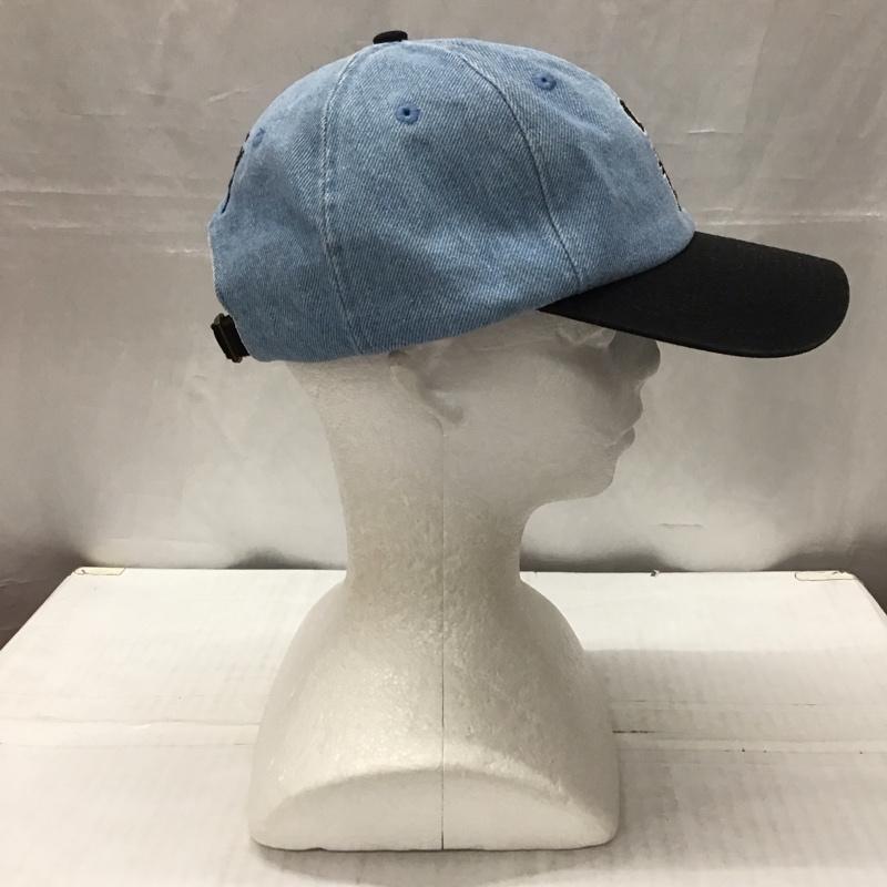 ステューシー STUSSY 帽子 キャップ Vintage S Low Pro Cap Sロゴ 刺繍 水色 / ライトブルー / X 黒 / ブラック /  メンズ USED 古着 中古 10116453