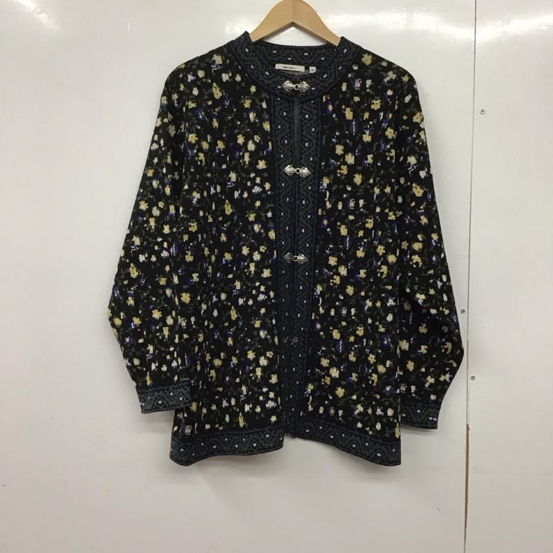 ニコアンド niko and... カーディガン 長袖 長袖ニットカーディガン フロントボタン 総柄 マルチカラー / マルチカラー /  レディース USED 古着 中古 10145132