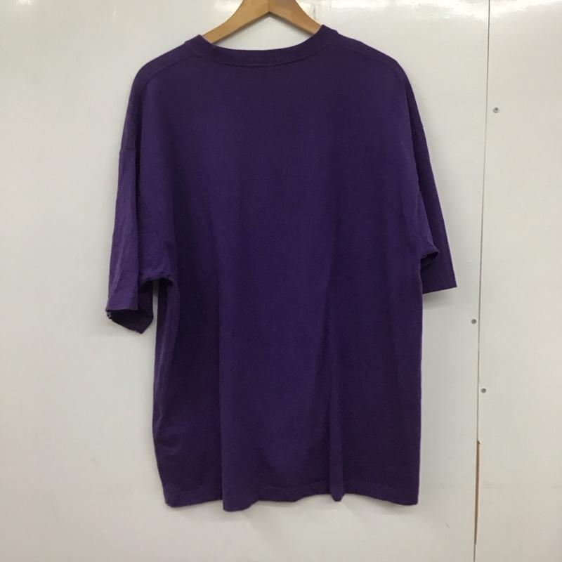 ベンデイビス BEN DAVIS Tシャツ 半袖 半袖カットソー プリントTシャツ クルーネックカットソー L ロゴ、文字 紫 / パープル /  メンズ USED 古着 中古 10133636