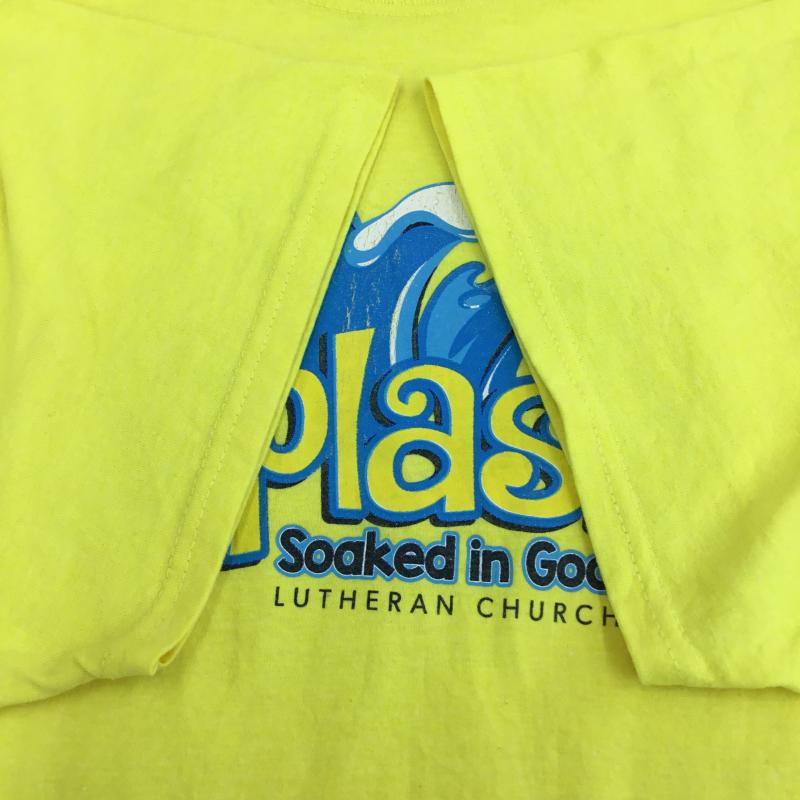 ユーズドクロージング used clothes Tシャツ 半袖 XXL プリント X ロゴ、文字 黄 / イエロー /  メンズ USED 古着 中古 10133848