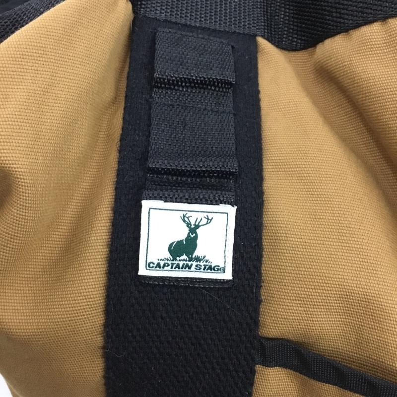 キャプテンスタッグ CAPTAIN STAG トートバッグ トートバッグ 大容量 2WAY FREAKS STORE ファイヤープルーフ キャンプトートバッグ アウトドア ロゴ、文字 黒 / ブラック / X ベージュ / ベージュ /  メンズ USED 古着 中古 10142202