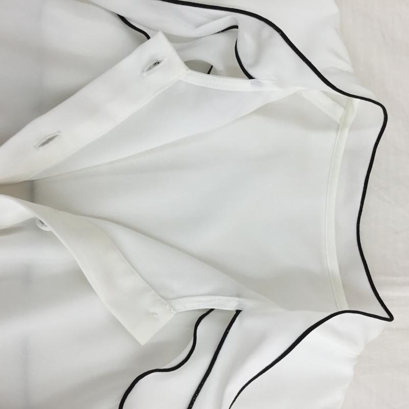 ジルスチュアート JILLSTUART シャツ、ブラウス 長袖 125-3110005 ケープフリルブラウス FREE 無地 白 / ホワイト /  レディース USED 古着 中古 10150338