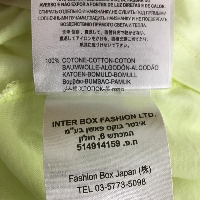 リプレイ REPLAY Tシャツ 半袖 クルーネック L ロゴ、文字 黄 / イエロー /  メンズ USED 古着 中古 10106937