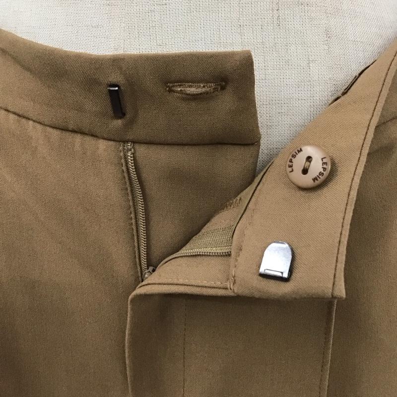 レプシィム LEPSIM パンツ スラックス スラックスパンツ ワイドパンツ カジュアルパンツ センタータックパンツ M 無地 ベージュ / ベージュ /  レディース USED 古着 中古 10113057