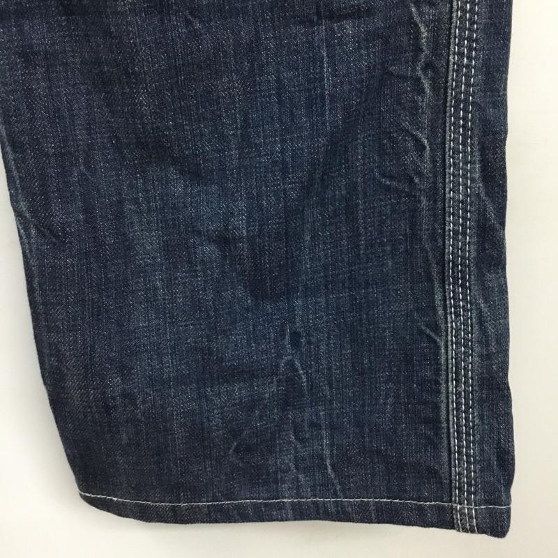 インディアン INDIAN パンツ デニム、ジーンズ デニムパンツ ストレートパンツ スリムパンツ カジュアルパンツ 28インチ ロゴ、文字 インディゴ / インディゴ /  メンズ USED 古着 中古 10120467