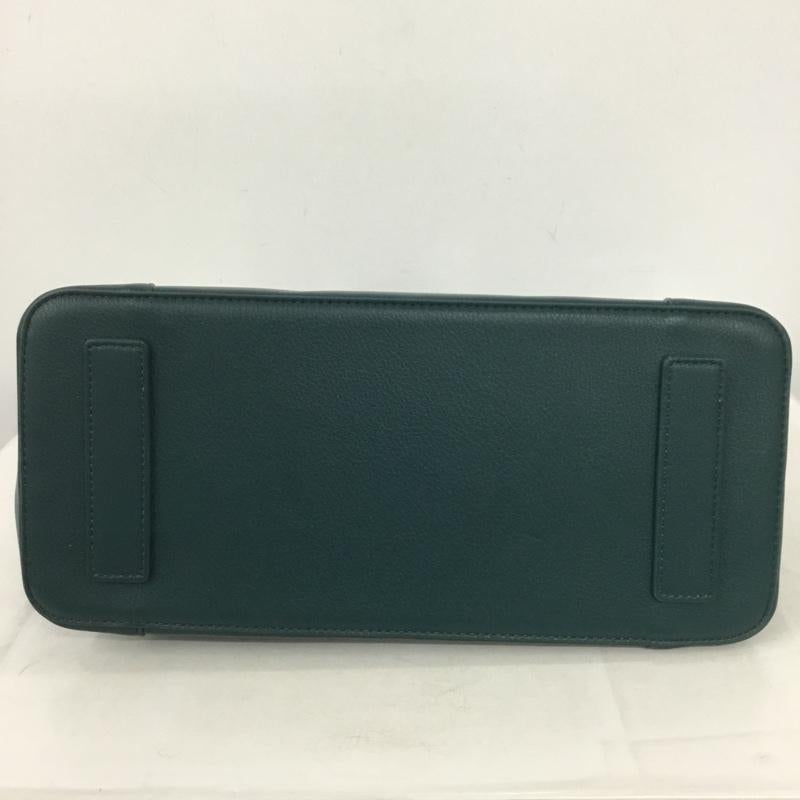 ミラオーウェン Mila Owen ハンドバッグ ハンドバッグ 09WGB234501 ステッチデザインミドルボストンバッグ ショルダー 2WAY タグ付き 無地 緑 / グリーン /  レディース USED 古着 中古 10143932